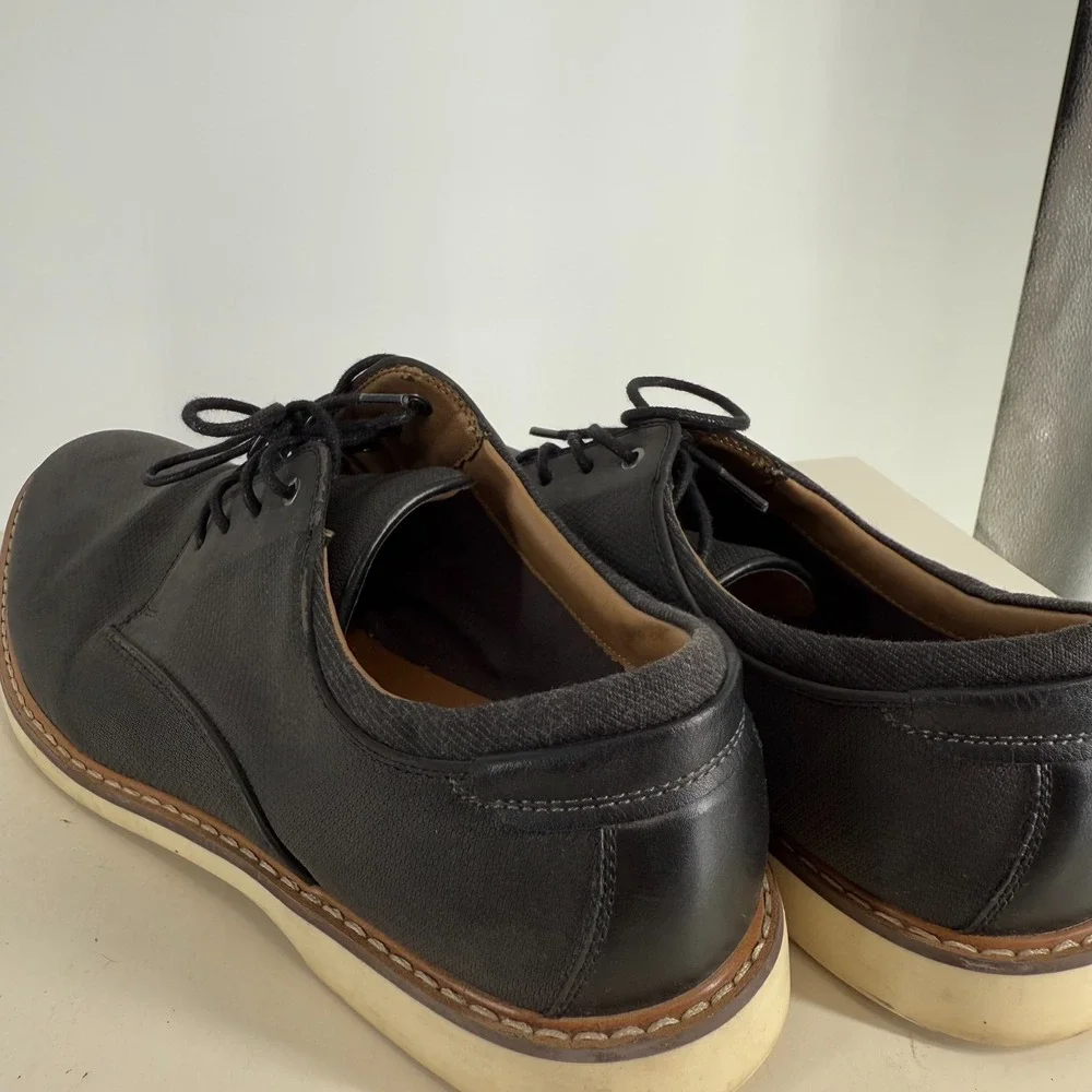 BP. Brand‎ Black Low Top Lace-Up Cushioned Plain Toe Derby Dress Shoes
